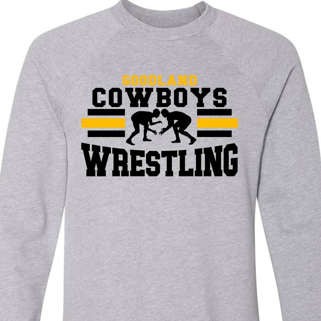 Goodland Cowboys Wrestling Unisex Bella Canvas Pullover Etsy