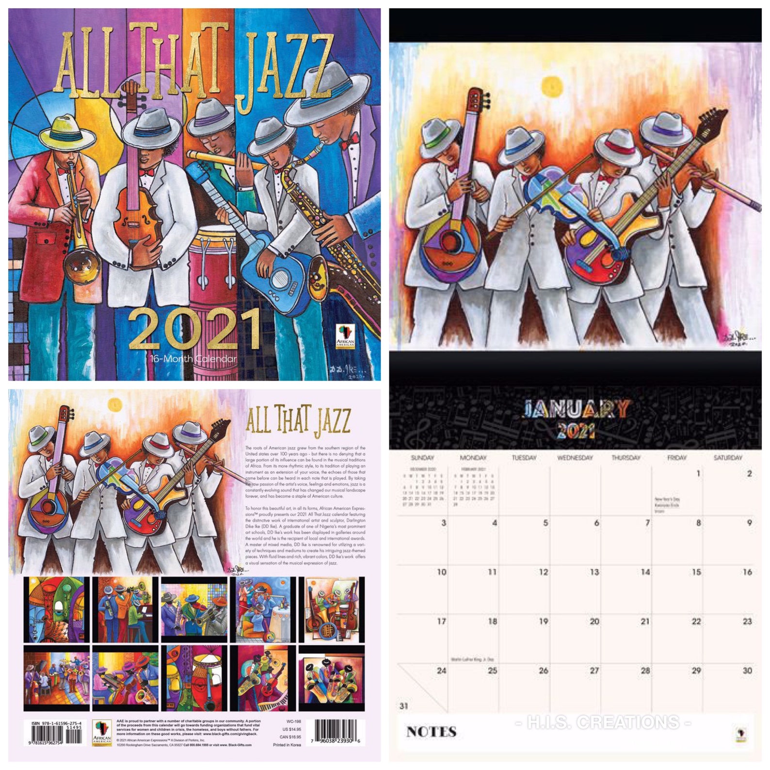 Black Wall Calendars Etsy