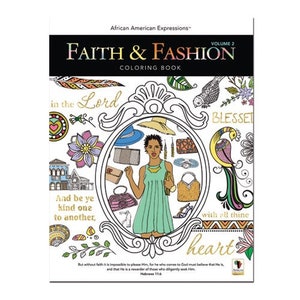 Faith & Fashion Adult coloring Cards and Books