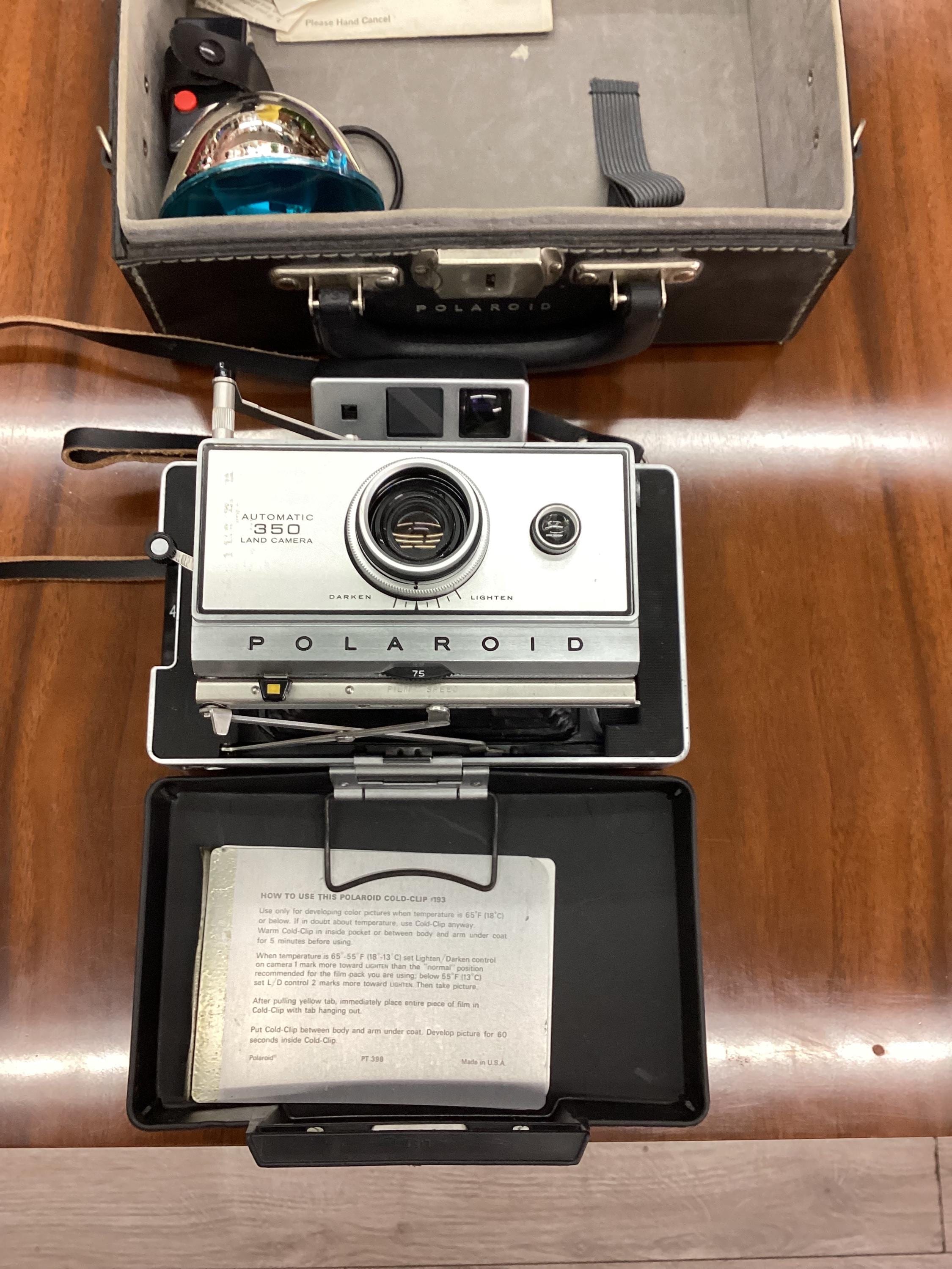 Polaroid 350 Camera With Accessories Canada