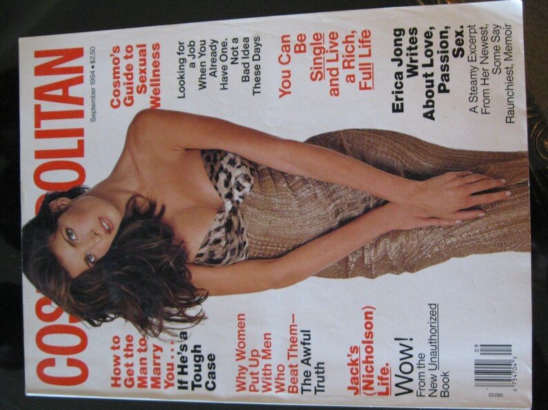 Vintage September 1994 Cosmopolitan Magazine, Stephanie Seymour Cover Model by Francesco Scavullo image 8
