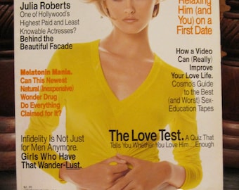 Rivista Cosmopolitan, luglio 1996, con Trish Goff in copertina, fotografata da Francesco Scavullo.