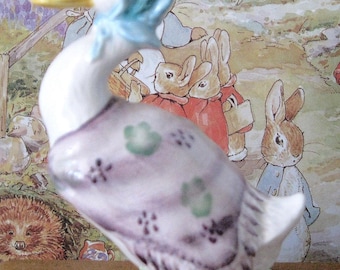 Vintage Beatrix Potter Jemima Puddleduck, F. Warne & Co Ltd, Copyright 1948, Beswick England.