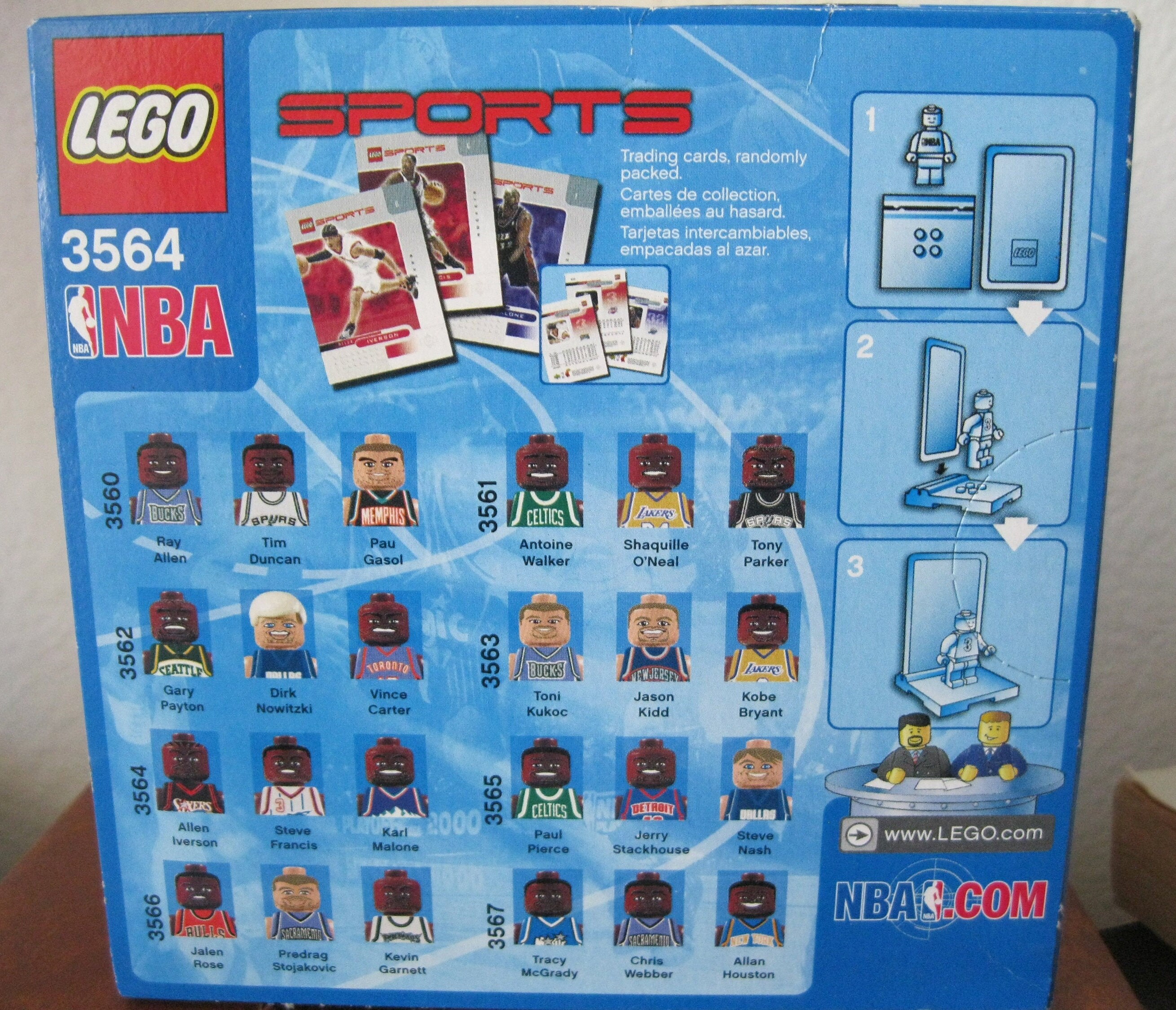 Buy Lego NBA Collectors 3564 Allen Iverson, Steve Francis, and Karl Malone  Online in India 