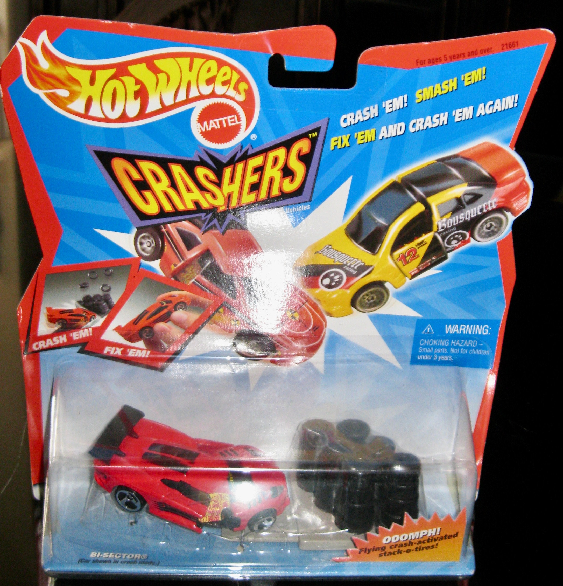 Rare Mattel Hot Wheels Crashers 1998 Bi-sector 21661 Toy Crash -   Ireland