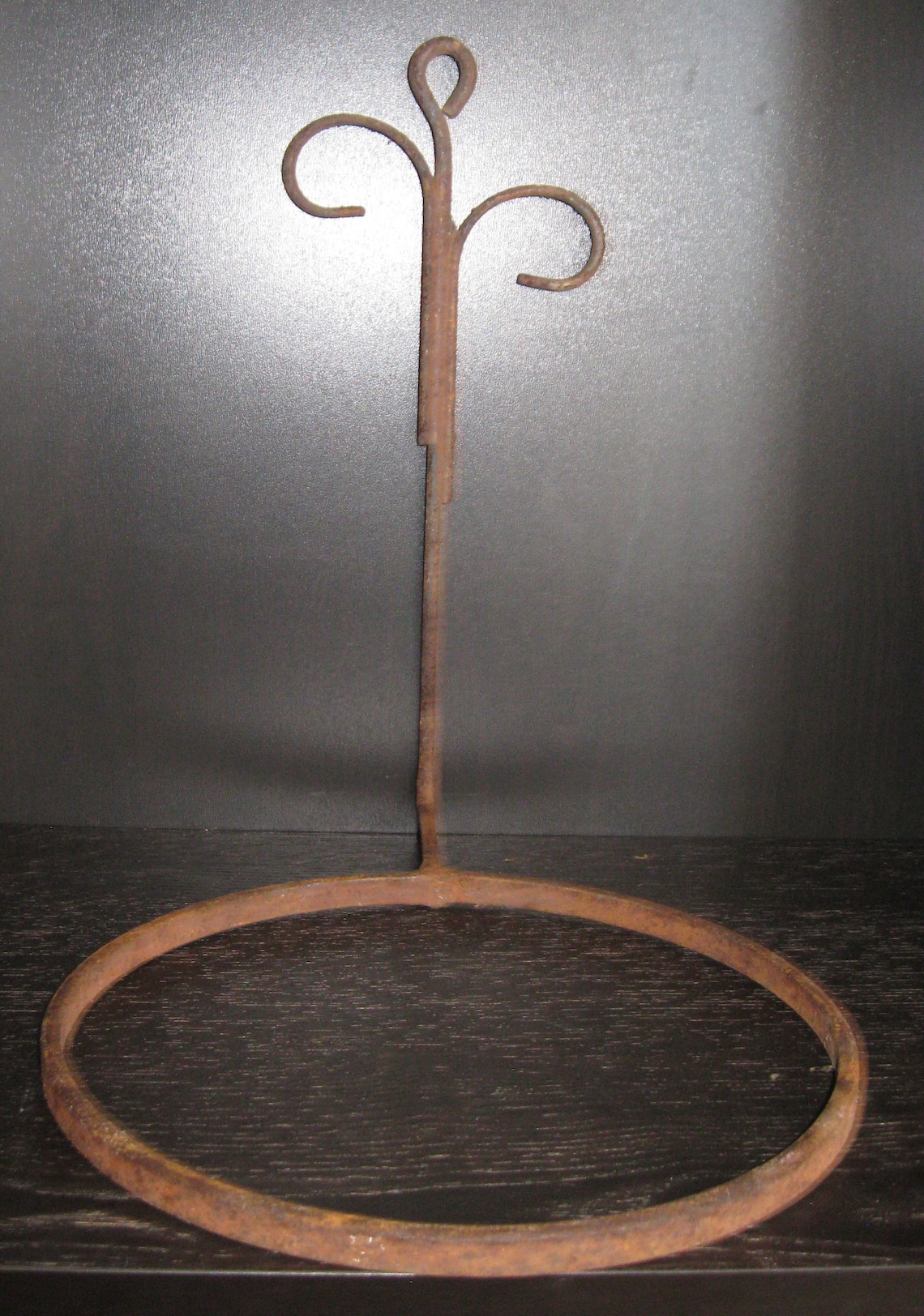 Antique Wrought Iron Plant Hangers Set of 3 Etsy