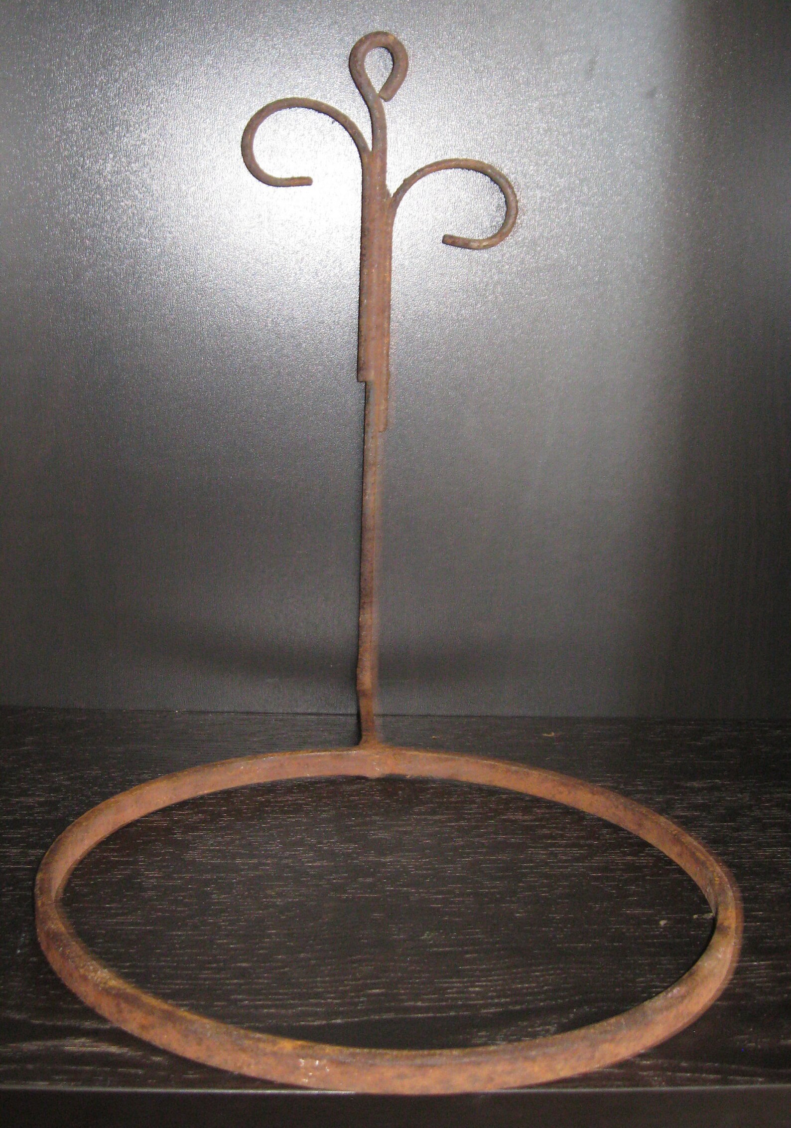 Antique Wrought Iron Plant Hangers Set of 3 Etsy