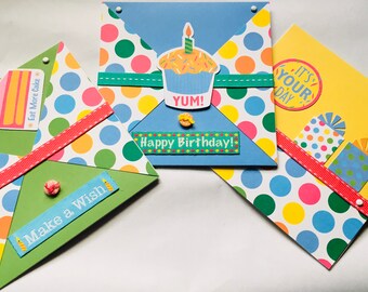 Bold and Bright Birthday Cards Set of Three