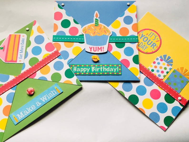 Bold and Bright Birthday Cards Set of Three image 1