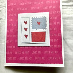 Valentine Hearts Note Cards Set of 4 image 5