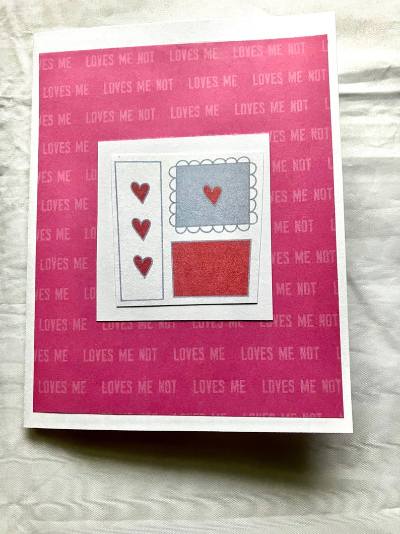 Valentine Hearts Note Cards Set of 4 image 5