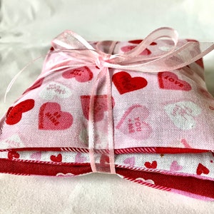 Valentine's Day Dried Lavender Sachets Set of 3 image 10
