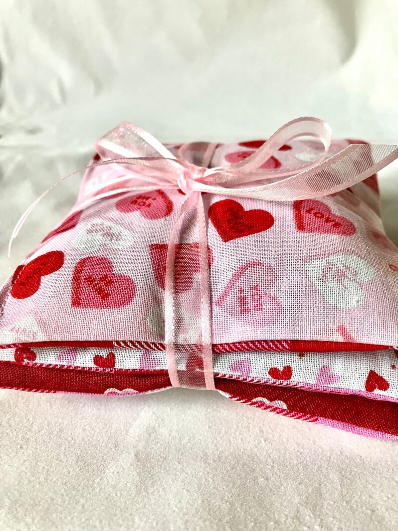 Valentine's Day Dried Lavender Sachets Set of 3 image 10