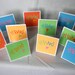 Mini Thank You Cards in Neon Bright Colors 3" Set of 10 - Etsy