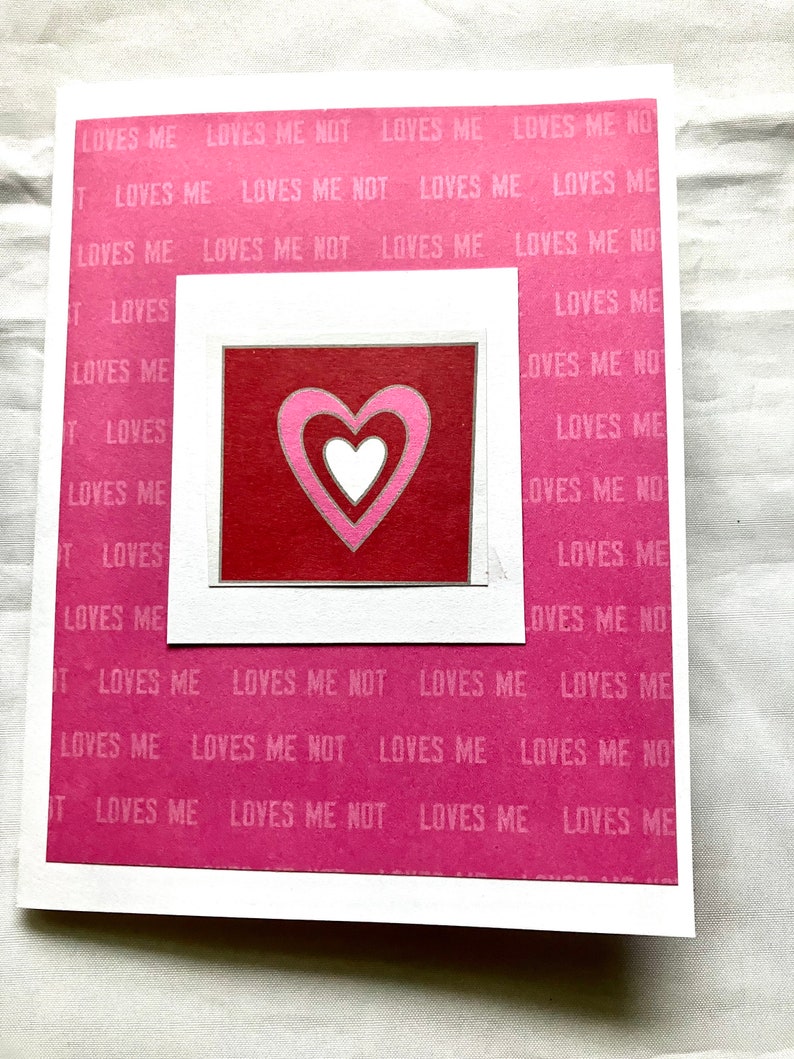 Valentine Hearts Note Cards Set of 4 image 4