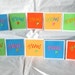 Mini Thank You Cards in Neon Bright Colors 3" Set of 10 - Etsy