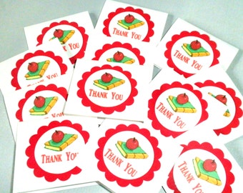 Teacher Thank You Mini Cards Set of 30