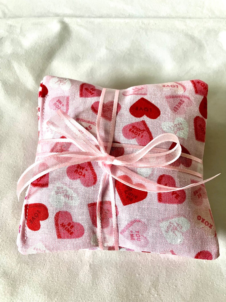 Valentine's Day Dried Lavender Sachets Set of 3 image 8