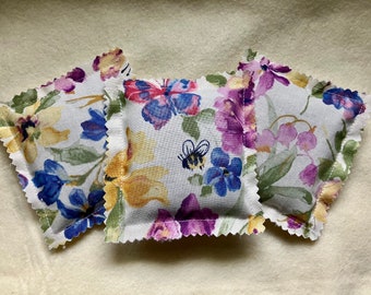 SPRING FLOWERS Lavender Sachets Set of 3