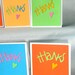 Mini Thank You Cards in Neon Bright Colors 3" Set of 10 - Etsy