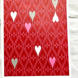 Multi Color Hearts Valentine Cards Set of 8 image 3