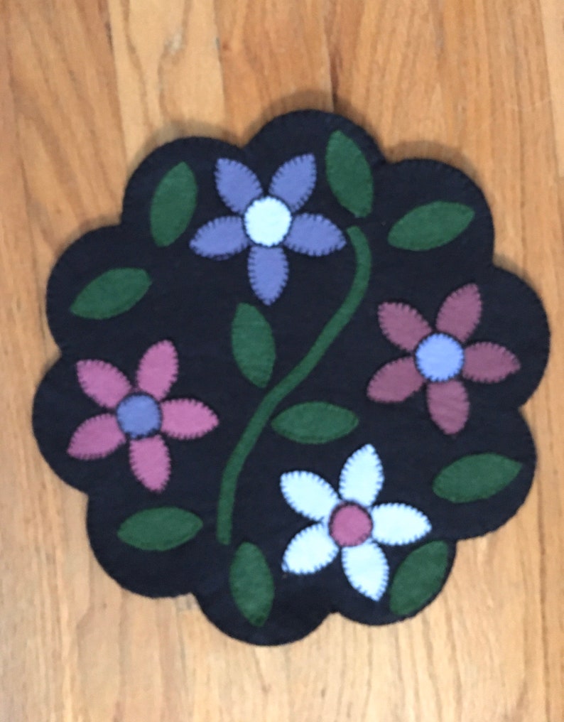 FLORAL Candle Mat Table Topper image 2