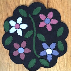 FLORAL Candle Mat Table Topper image 3