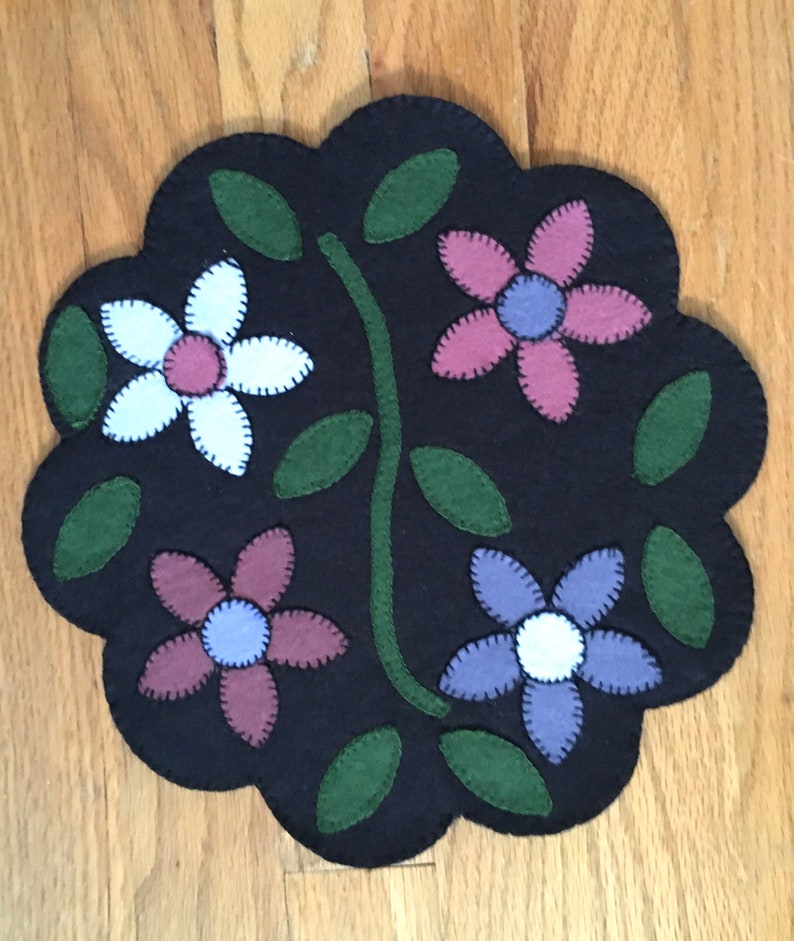 FLORAL Candle Mat Table Topper image 3