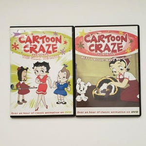 Betty Boop Classic Cartoon Craze Video DVD bundle Lot of 2 COLLECTIBLE