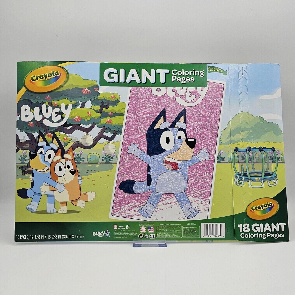 Crayola Bluey Giant Coloring Pages Coloring Book 18 Pages 18 In - Etsy
