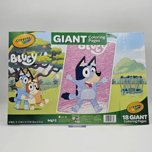 Crayola Bluey Giant Coloring Pages Coloring Book 18 Pages 18 In - Etsy