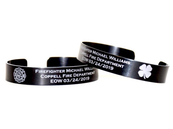 Firefighter Michael Williams Memorial Bracelet Etsy