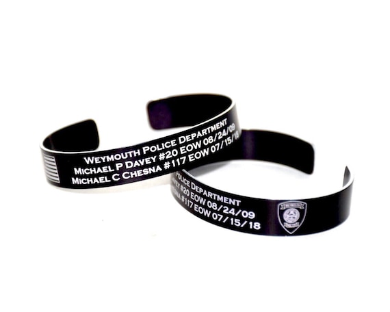 police memorial bracelet