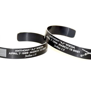 Anthony “AJ” Wieda Engraved Memorial Bracelet
