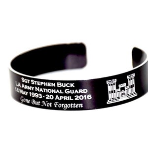 Military Memorial Bracelet / End of Watch / POW / Till Valhalla / KIA Bracelet / USMC / Navy / Army/ Air Force / Navy Seal / Veteran image 7