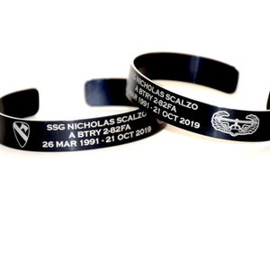 SSG Nicholas Scalzo Memorial Bracelet