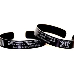 PV2 Timothy Montague Memorial Bracelet