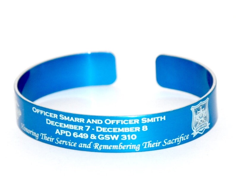 police memorial bracelet