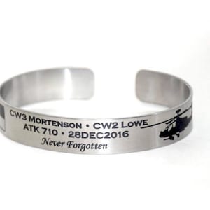 Military Memorial Bracelet / End of Watch / POW / Till Valhalla / KIA Bracelet / USMC / Navy / Army/ Air Force / Navy Seal / Veteran image 6