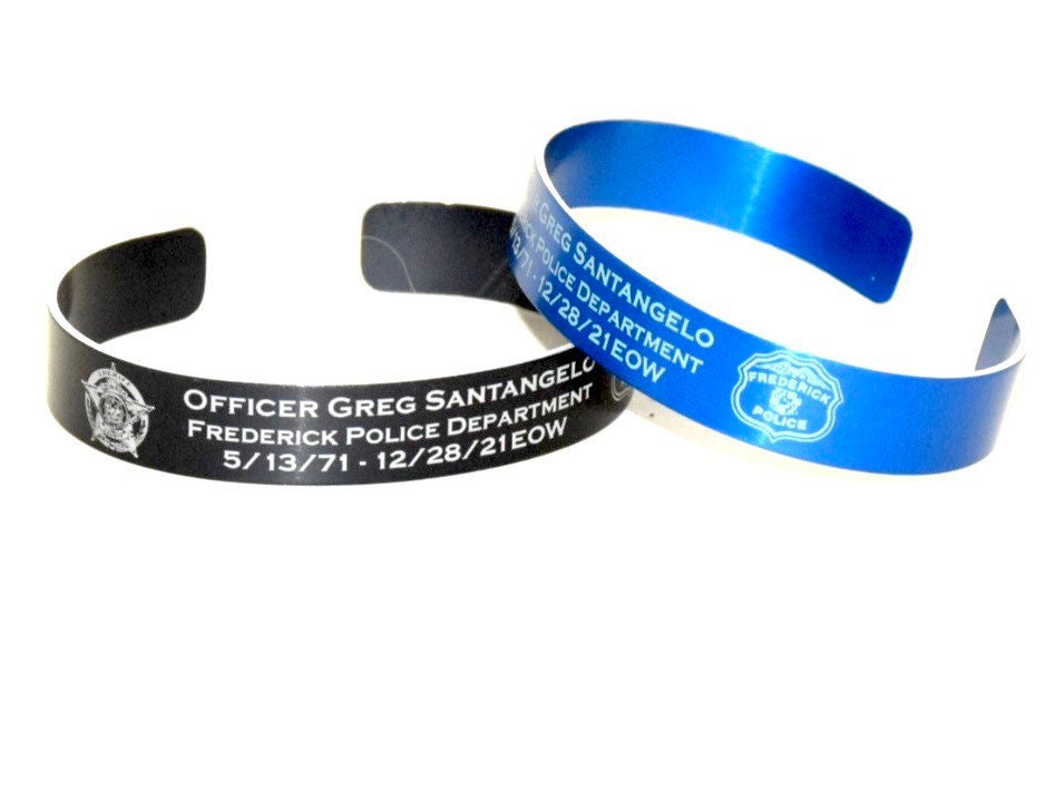 Police memorial bracelet sale