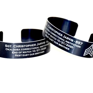 Sgt Christopher Jarvis Memorial Bracelet