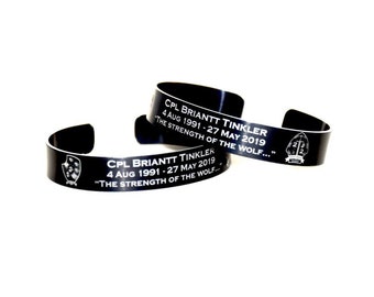 Cpl Tinkler Military Memorial Bracelet
