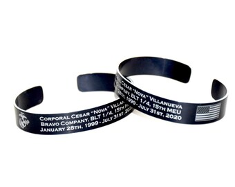 Cpl Cesar Villanueva Memorial Bracelet