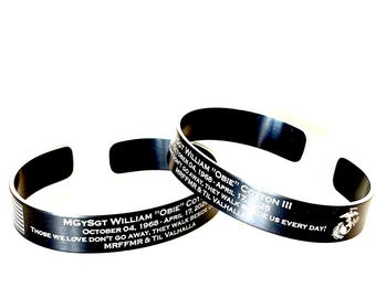 MGySgt William Cotton III Memorial Bracelet