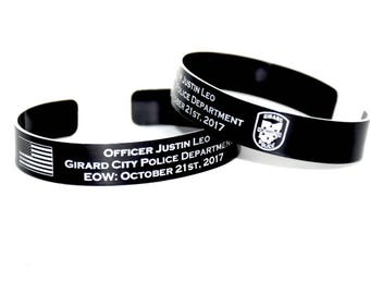 Officer Justin Leo Memorial Bracelet