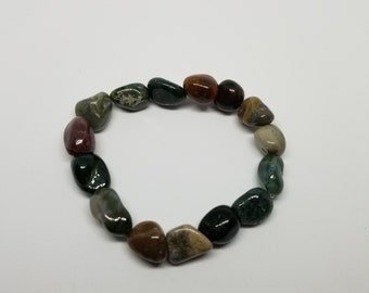 Beaded bracelet, jasper, gemstone bracelet, handcrafted bracelet, crystal bracelet,