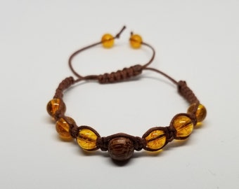 Shambhala stone bracelet, macrame Shambhala bracelet, macrame bracelet, macrame jewelry, Citrine gemstones, gemstone jewelry