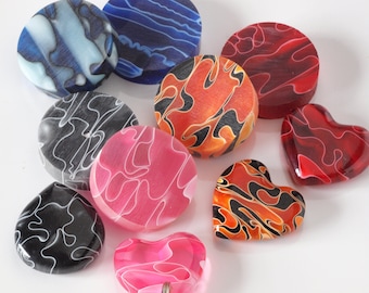 Acrylic Slice Mix - Round