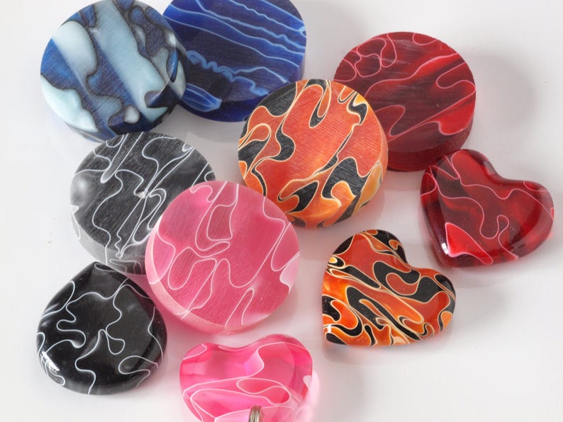 Acrylic Slice Mix Round