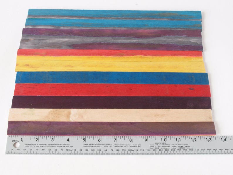 Dyed Laminate Wood Rip Strips Etsy